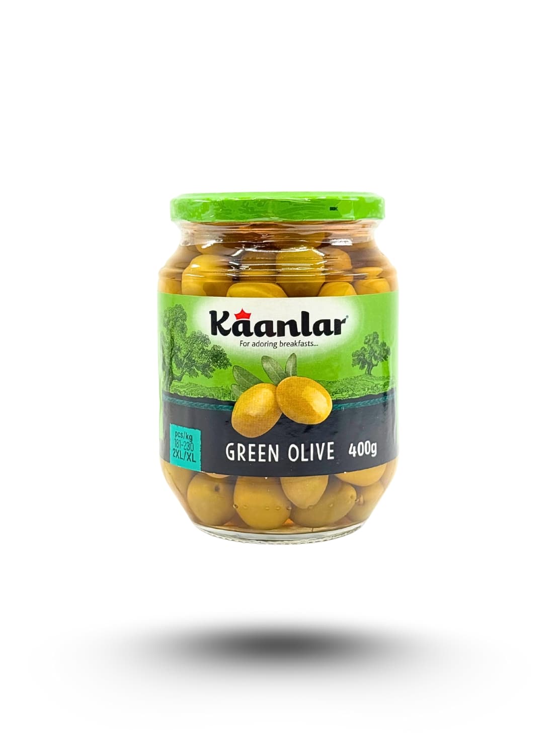 통 그린 올리브 650 g